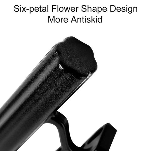 Six-petal flower design of bike handlebar extender and stem tube extension for light lamp phone GPS stopwatch mount to level up your ride on road bike and MTB space saving aluminum alloy anodized waterproof lightweight.