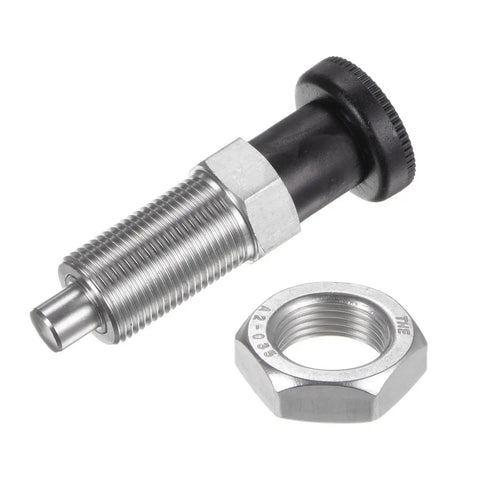 Rock Solid Stainless Steel Push Fit Ball Nose Spring Plunger M20x1.5 Thread 10mm Pin Return Index Locator Hardware Tool with nut