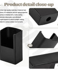 Close-up of Two Pack Garage Door Sensor Sun Shield Covers for HAE00002 LDO33 LDO50 LSO50 showing matte finish and black material