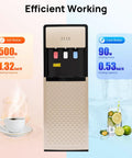 500W Water Dispenser With Hot, Room, And Cold Water Three Temperature Spouts, Floor Standing Water Cooler For 5-Gallon Bottles