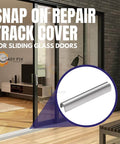 Stainless Steel Patio Door Track Cover For Sliding Glass Doors, Easy Fix For Worn Tracks, durable six feet hardware