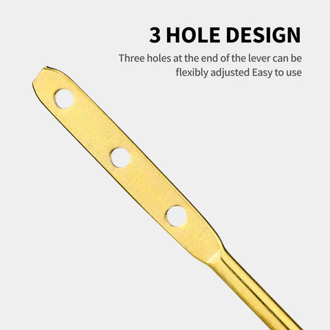 Three-hole copper lever for Toilet Handle Replacement Kit For Side Mount Tanks No Hassle Easy Install Fits TOTO And Kohler Universal
