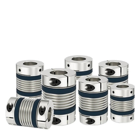 High Elasticity Flexible Shaft Coupling Bellows Motor Joiner For 3D Printer And CNC Machine Build Aluminum Universal Joint LB Series D25 collection of aluminum bellows couplings