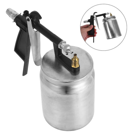 Real Deal Pneumatic Paint Sprayer With Tough Metal Housing For Slick Furniture Finishing And Car Refinishing delivers high precision atomization.