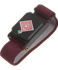 Wine red ESD Anti Static Wrist Strap Bracelet Adjustable Grounding Band with Spare Bracelet for Tech Repair Pros