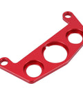 Upgrade Your Rig With This Dope Key Switch And Indicator Light Mount For 450R ATV Made From Stylish Red Aluminum Ensuring A Tight Fit And Secure Attachment Without Compromise On Performance Or Style For Your Badass Off Road Machine. red aluminum ATV key switch mount
