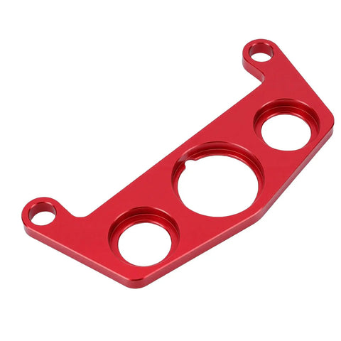Upgrade Your Rig With This Dope Key Switch And Indicator Light Mount For 450R ATV Made From Stylish Red Aluminum Ensuring A Tight Fit And Secure Attachment Without Compromise On Performance Or Style For Your Badass Off Road Machine. red aluminum ATV key switch mount