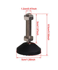Straight Up Durable Adjustable Furniture Glides With M12 Thread And Heavy Duty Nylon Metal for leveling, dimensions 5cm x 8.5cm.