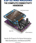 Detailed illustration of ESP32 and Arduino board with OLED screen and control buttons from the handbook. Level Up Your Builder Skills With This Go To Handbook For Esp32 And Arduino Projects Featuring Rock Solid Home Automation Rigs Custom Web Dashboards And Deep Gpio Control Mastery.