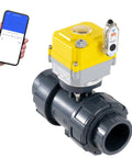 Smart WiFi Water Valve 2 Inch Electric Ball Valve With DC24V Actuator And AC110 230V Power Adapter TUYA App Control image