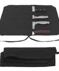 Heavy Duty Chef Knife Roll Bag Forged From Hella Tough 16a Canvas To Shield All Sharp Kitchen Blades During Daily Grinds Smooth Travel Or Quick Cleanups, open with knives.