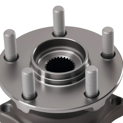 Close-up view of Two Piece Beefy Rear Wheel Bearing And Hub Assembly 512401 Fit Scion FRS 2013 2016 with 5 lug studs and ABS