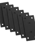 Heavy Duty Stainless Steel Mending Plates, Flat Metal Brackets for Quick Cabinet Fixing and Wood Repair, Pack of Ten.