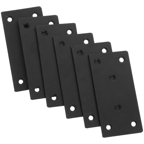 Heavy Duty Stainless Steel Mending Plates, Flat Metal Brackets for Quick Cabinet Fixing and Wood Repair, Pack of Ten.