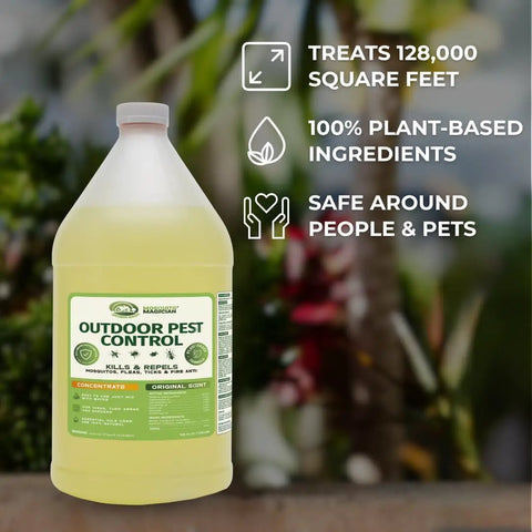 All In One Yard Bug Control Liquid Concentrate Slays Skeeters Fleas And Fire Ants Repels And Prevents Ticks 1 Gallon bottle