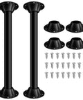 Heavy Duty Aluminum RV Table Base Mount And Camper Table Legs With Tool Free Height Adjustment Rust Proof Caravan Support Post hardware kit