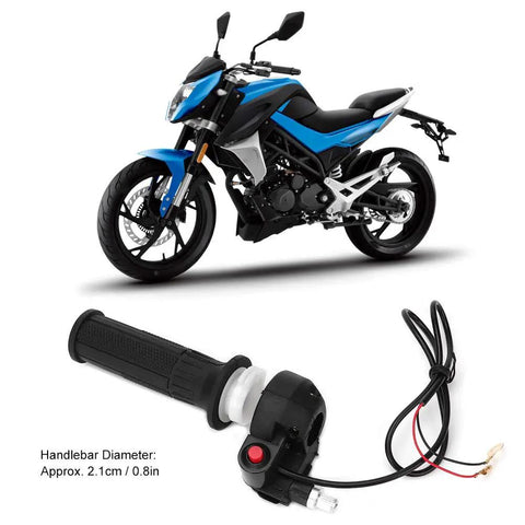 Mini Dirt Bike Throttle Kit With Accelerator Handle Grip Cable And Stop Switch For 47 49 Models Amped Up Throttle Response Smooth Control On Seven Eighths Inch Handlebars Easy Install For Better Riding