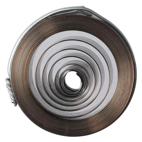 Copper Clock Spring Replacement For Wall Clocks Durable Main Movement Spring Anti Corrosion 4.9 cm Diameter coiled view