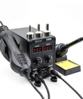 2 In 1 Soldering Station 700W Hot Air Soldering Iron Kit with Dual LED Display and Temperature Control Auto Sleep SMD Rework