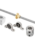 8mm T8 Lead Screw Set With 300mm Lead Screw Copper Nut Nut Housing Vertical Pillow Bearing Block Hex Wrench And Coupler For Slick CNC And 3D Printer Motion Control