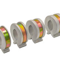 Universal Hydraulic Cylinder Stroke Reducer Clamp Kit for 1/8 to 1/2 inch shafts, four segments displayed, gray with colored bands