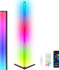 Corner Floor Lamp Set The Vibe With 16 Million RGB Colors And Over 210 Mood Lighting Modes Music Reactive Sync Remote And App