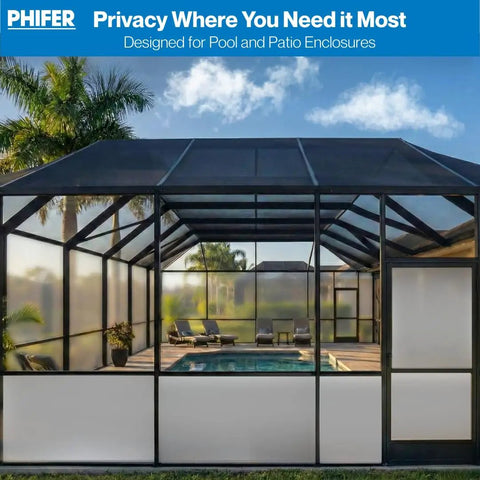 Super Tough Vinyl Mesh Roll Delivers Hella Private Screens For Pool Enclosures And Lanais Lets in sunlight through pool screen.