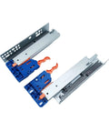 Smooth Glide Drawer Slides For Office Cabinets Pantry And Wardrobe Easy Install 1 Pair Heavy Duty Metal Runners with blue fittings