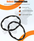 9 Pcs Bike Cassette Spacer Kit Aluminum Alloy Flywheel Washers Six Thicknesses For 7 8 9 10 11 Speed Cassettes design features