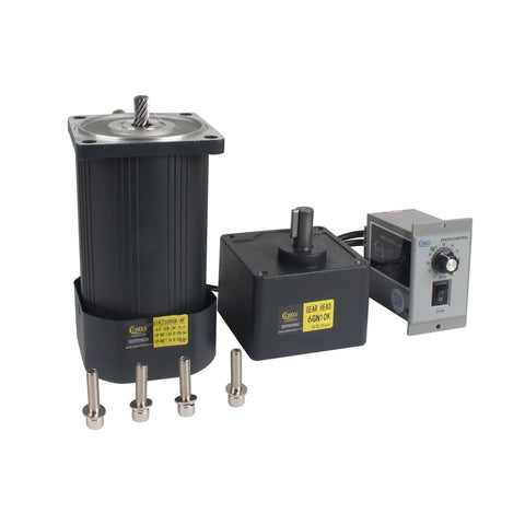 Premium 250W 110V Adjustable Gear Reducer Motor with 0 to 140 RPM Speed Controller, Governor, and 16 Nm High Torque Gear System