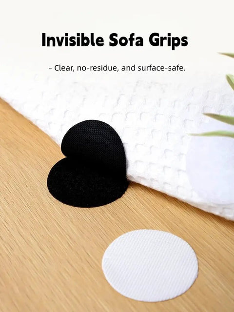 12 Pack Non Slip Rug Grip Pads Heavy Duty Strong Adhesion Low Profile Circles Easy Apply For Area Rugs Runners Stairs On Hardwood Laminate Tile Floors White