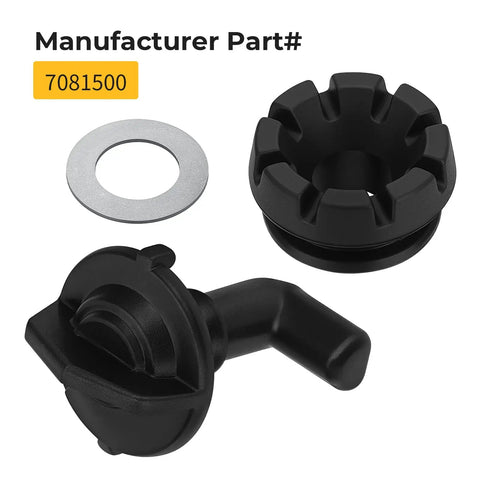 Beefed Up Hood Latch Toggles With Grommets And Washers Kit For Polaris RZR UTV Models, showing washer, latch, and grommet.