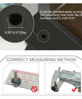 32 Pack M6 Screw On Furniture Glide Leveling Feet adjustable levelers installation guide with measurement details