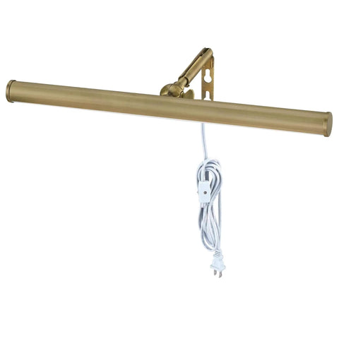 Adjustable 14 Inch LED Picture Light 4W Antique Brass Finish 3000K Warm Glow With Decorative Hinge UV Safe Energy Saving