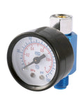 Heavy Duty Airbrush Regulator With Slick Pressure Gauge Auto Paint Spray Gun Control Unit 0 To 160 Psi Adjustable Range close-up of dial gauge
