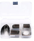18 Piece Leather Craft Embossing Punch Set Kit with Pro Grade Alloy Steel Tools in storage box for DIY Projects