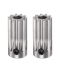 Two Piece Straight Spur Pinion Gear Set For RC Cars 10T 5mm Bore 12mm Outer Diameter Mod 1 Stainless Steel Beefy Durable