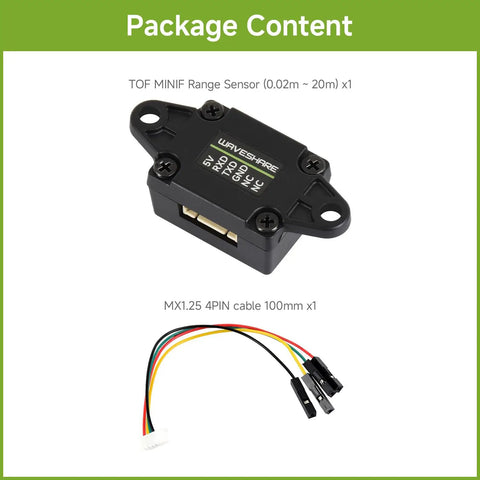 Slick Design D ToF Laser Range Sensor For Pro Robotics Projects Featuring Killer Accuracy with MX1.25 4PIN cable.