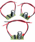 Three Pack AC DC Converter Kit 6V 12V 24V To 12V 6V Full Bridge Rectifier Filter Power Supply Module For Model Trains LED Projects 1N4007 Rectifier