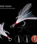 Heavy Duty 40G Saltwater Fishing Jigs Straight Fire Speed And Slow Jigging Pitching Lure Collection with treble hooks and feathers.