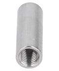 Five Pack Round Coupling Nuts M12 By 1.75mm 50mm Long 304 Stainless Steel Round Sleeve Stud Nuts Threaded Hardware For Bracket Building Maintenance Heavy Duty Connecting Rod Fasteners, close-up