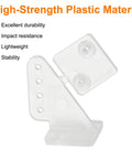 12Pcs Plastic Control Horns With 4 Hole Adjustment For RC Airplanes And DIY Models, transparent material detail view
