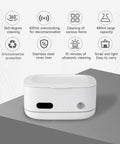 42KHz Ultrasonic Cleaner For Jewelry And Glasses, Watches And Brushes, 480ML Stainless Steel Tank, Portable Design