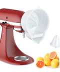 Stand Mixer Juicer Attachment With Two Size Reamers For Fresh Citrus Juice, Fits KitchenAid Stand Mixers And Select Cuisinart Models