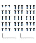Badass Red Dot Screw Replacement Kit With Forty Five Pieces Including M3 And M3 Point Five And Assorted Standard Drives For Quick Fixes And Solid Hobby Projects Essential Hardware Collection For Your Tool Belt, featuring assorted screws.
