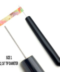 Size 1 slotted paper bead roller with stainless steel tip for quilling, part of the Slotted Paper Bead Roller Quilling Tools Set