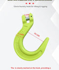 Three Eighths Inch Clevis Foundry Hook With 8377 Lbs Working Load Limit For Beefed Up Heavy Duty Lifting Grade 80 Alloy Steel Forged Construction Ideal For G80 Transport Binder Chain And Binder 1 Pack Ready To Use Rigging Set