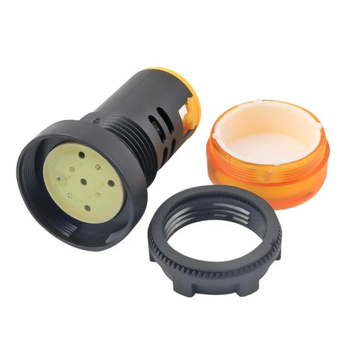 Ten Pack Multi Color LED Indicator Light 12V AC DC 22mm Panel Mount for Electrical Control Panels HVAC DIY Projects Screw Clamp Connection