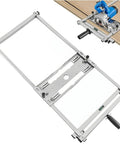 Straight Up Precision Dual Rail Edge Guide For Circular Saw with stainless steel frame and sliding rails for accurate cuts.