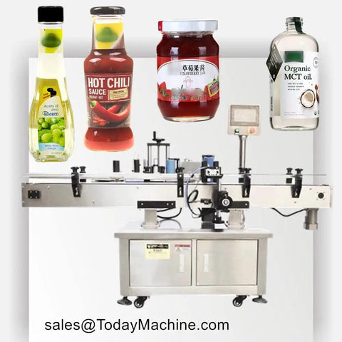 Next Level Automatic Labeling Machine For Paper Tubes And Plastic Bottles With Built In Date Printer Tough As Nails Shop Workhorse Churning Out Pristine Labels On Autopilot with multiple labeled products.